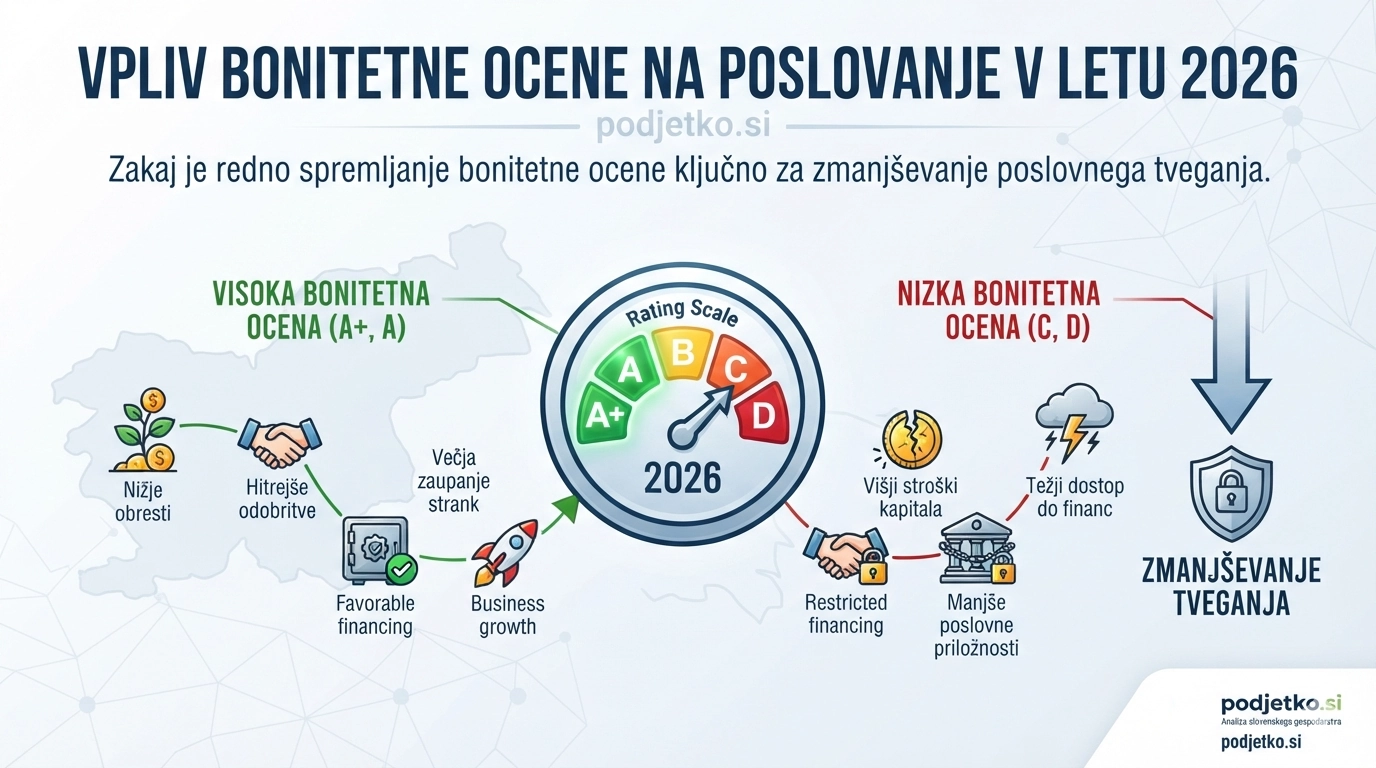 Vpliv bonitetne ocene na poslovanje v letu 2026